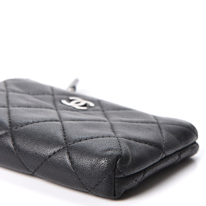 Chanel Lambskin Quilted Key Holder Case Black 8 of 8