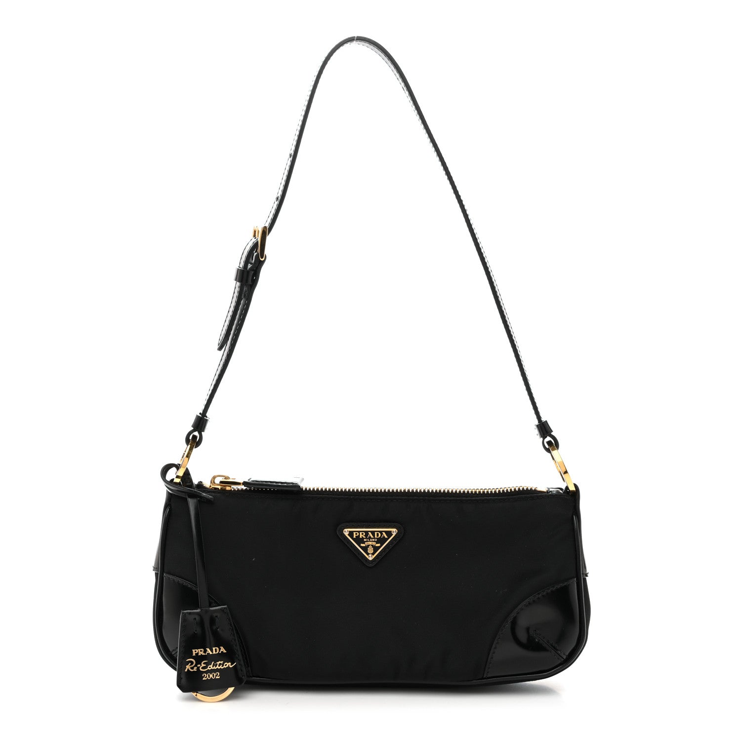 Prada Re-Nylon Spazzolato Re-Edition 2002 Shoulder Bag Black 1 of 10