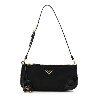 Prada Re-Nylon Spazzolato Re-Edition 2002 Shoulder Bag Black 1 of 10