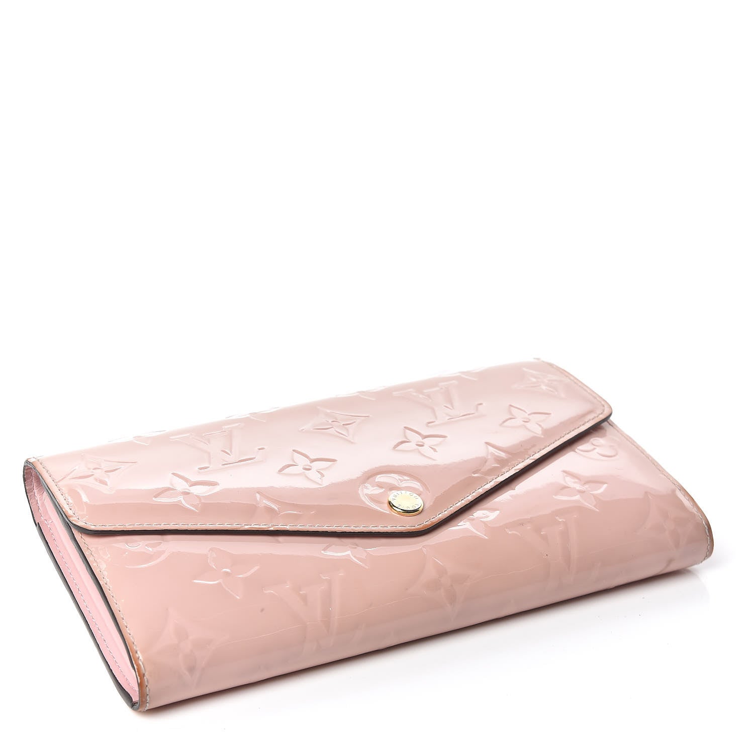 Louis Vuitton Vernis Sarah Wallet NM Rose Ballerine 4 of 16