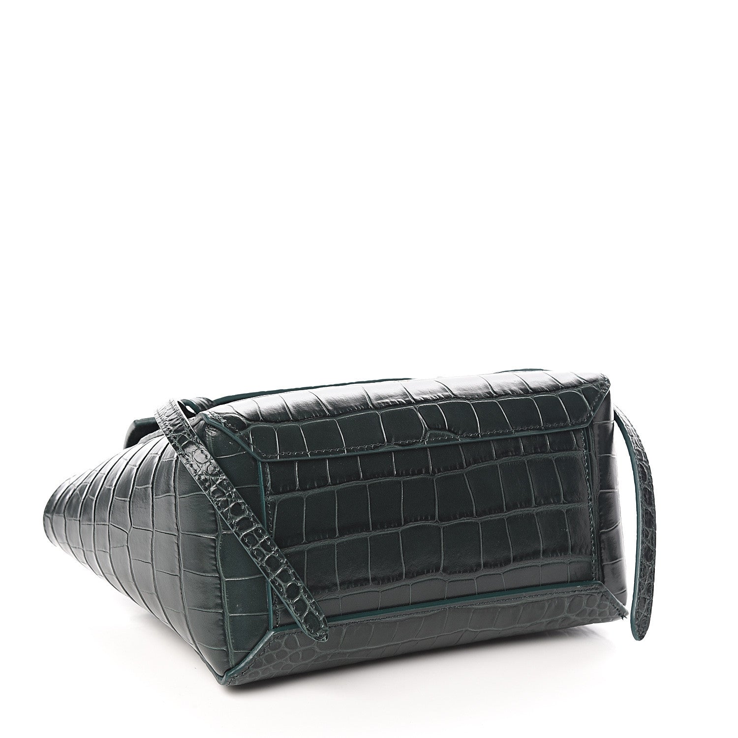Celine Calfskin Crocodile Embossed Nano Belt Bag Amazone 3 of 8