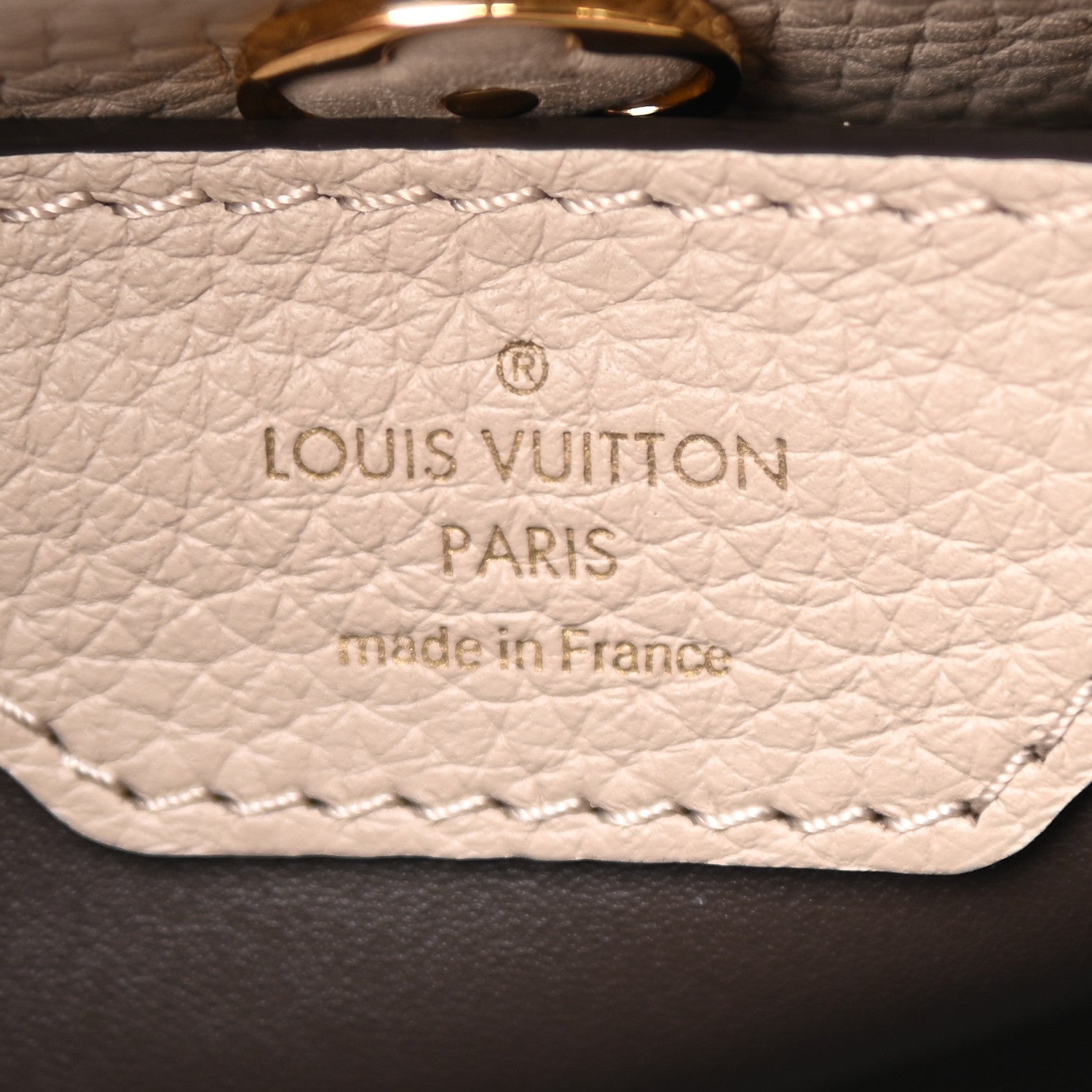 Louis Vuitton Taurillon Capucines BB Galet 6 of 8