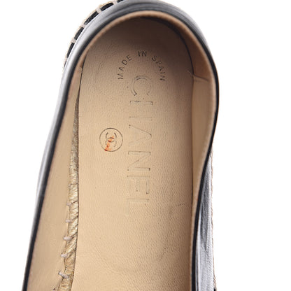 Chanel Lambskin CC Espadrilles 37 Black 11 of 12