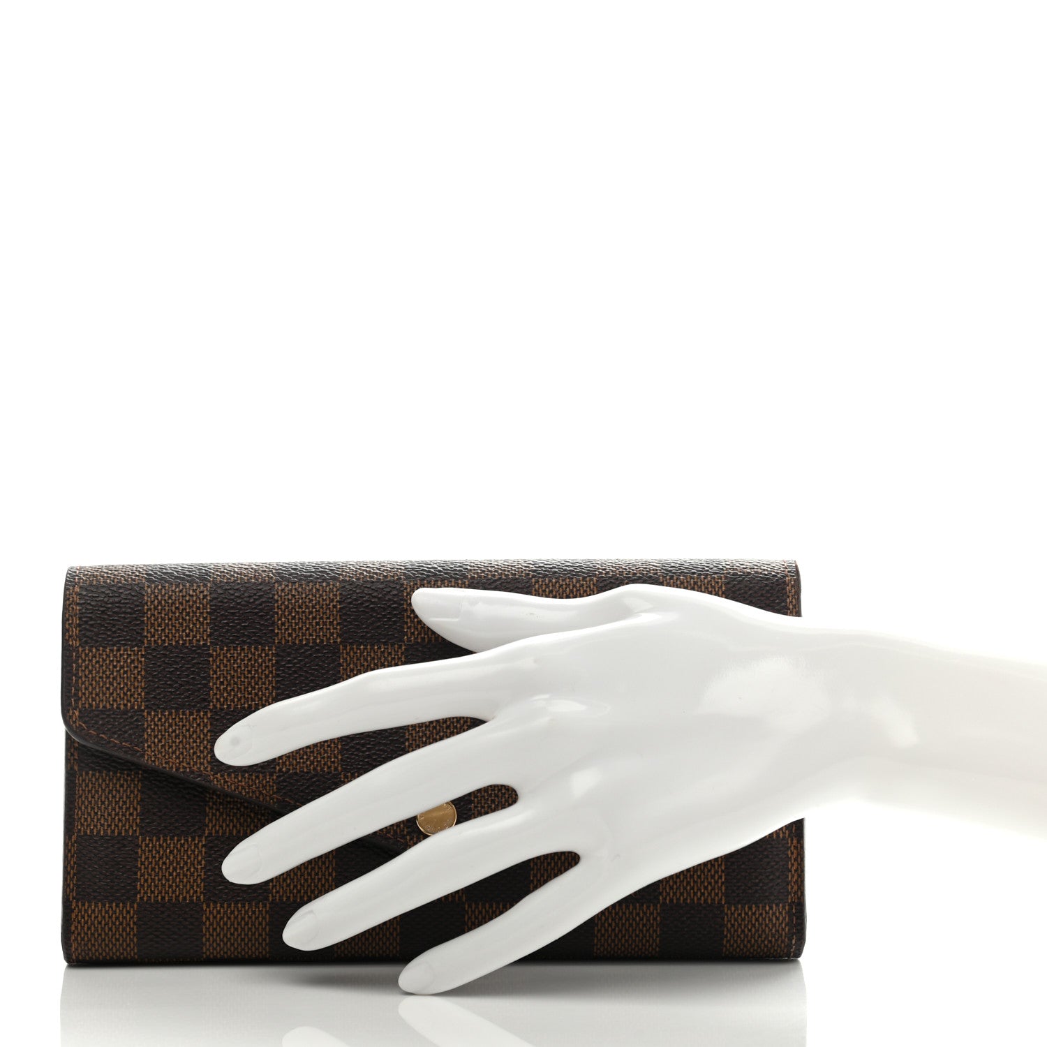 Louis Vuitton Damier Ebene Sarah Wallet NM 2 of 12