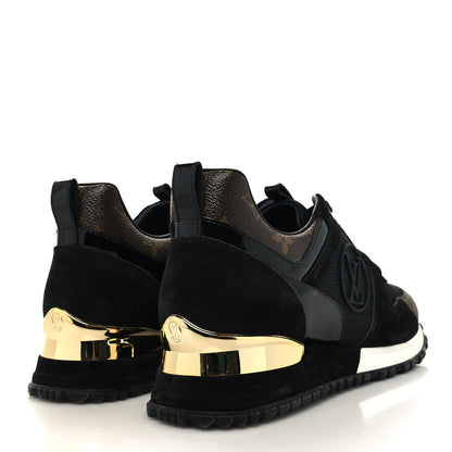 Louis Vuitton Suede Monogram Run Away Sneakers 38 Black 4 of 7