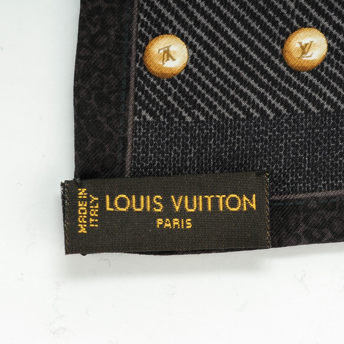 Silk Monogram New Denim Bandeau Black