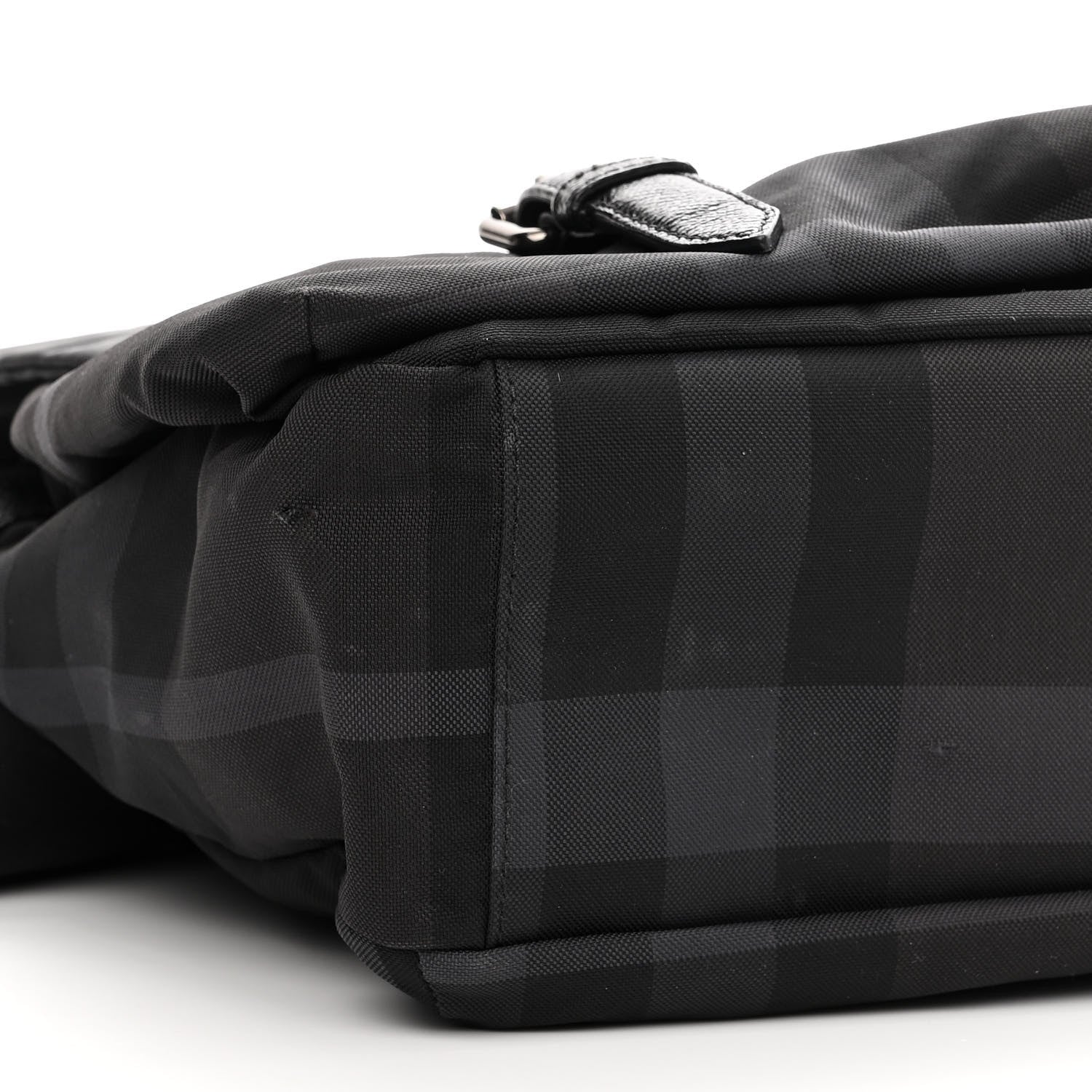 Burberry Nylon Jacquard Beat Check Sundorine Messenger Bag Black 9 of 10