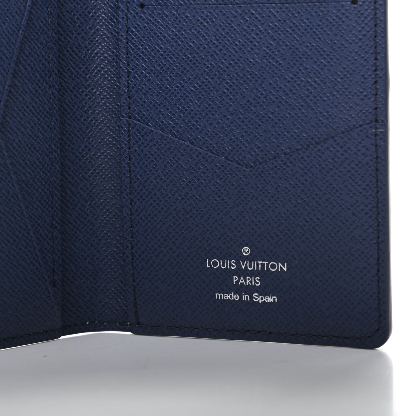 Monogram Watercolor Pocket Organizer Blue
