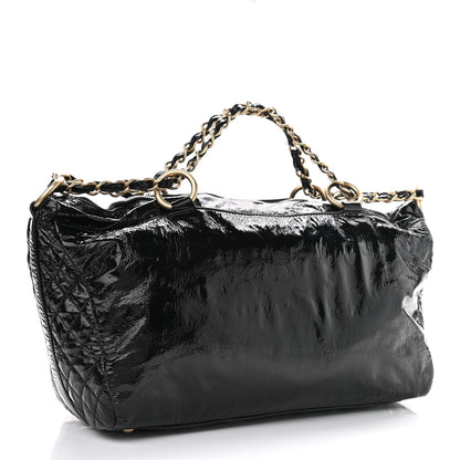 Chanel Patent Quilted CC Tote Black 3 of 12