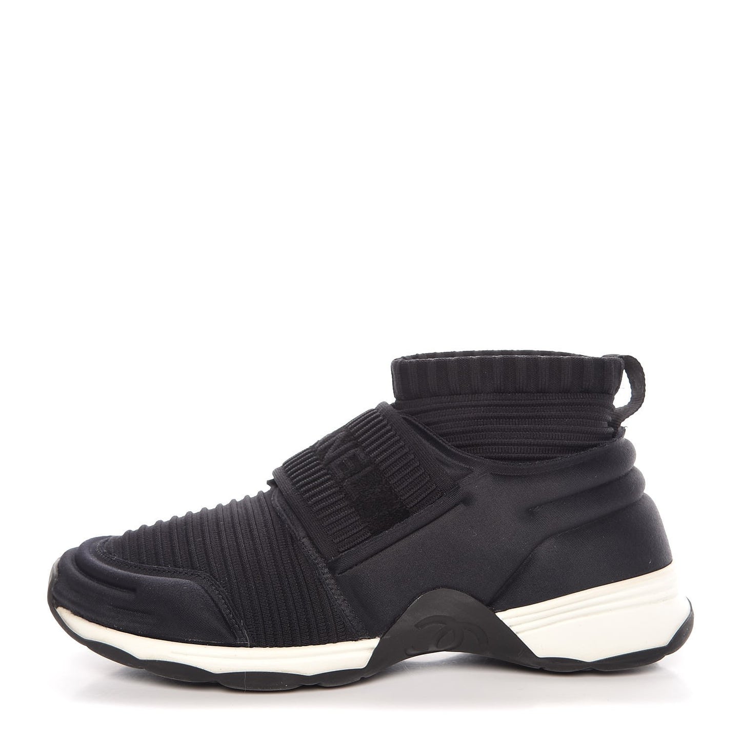 Stretch Fabric CC Sneakers 36 Black