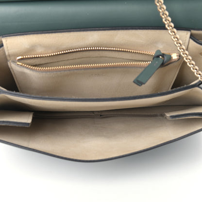 Chloe Calfskin Suede Medium Faye Shoulder Bag Cloudy Blue 5 of 10