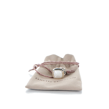 David Yurman Sterling Silver White Agate 14mm Albion Ring 51.5 6 5 of 5