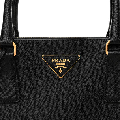 Prada Saffiano Medium Galleria Double Zip Tote Black 6 of 8