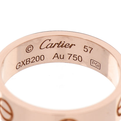 Cartier 18K Pink Gold 5.5mm LOVE Ring 57 8 4 of 5