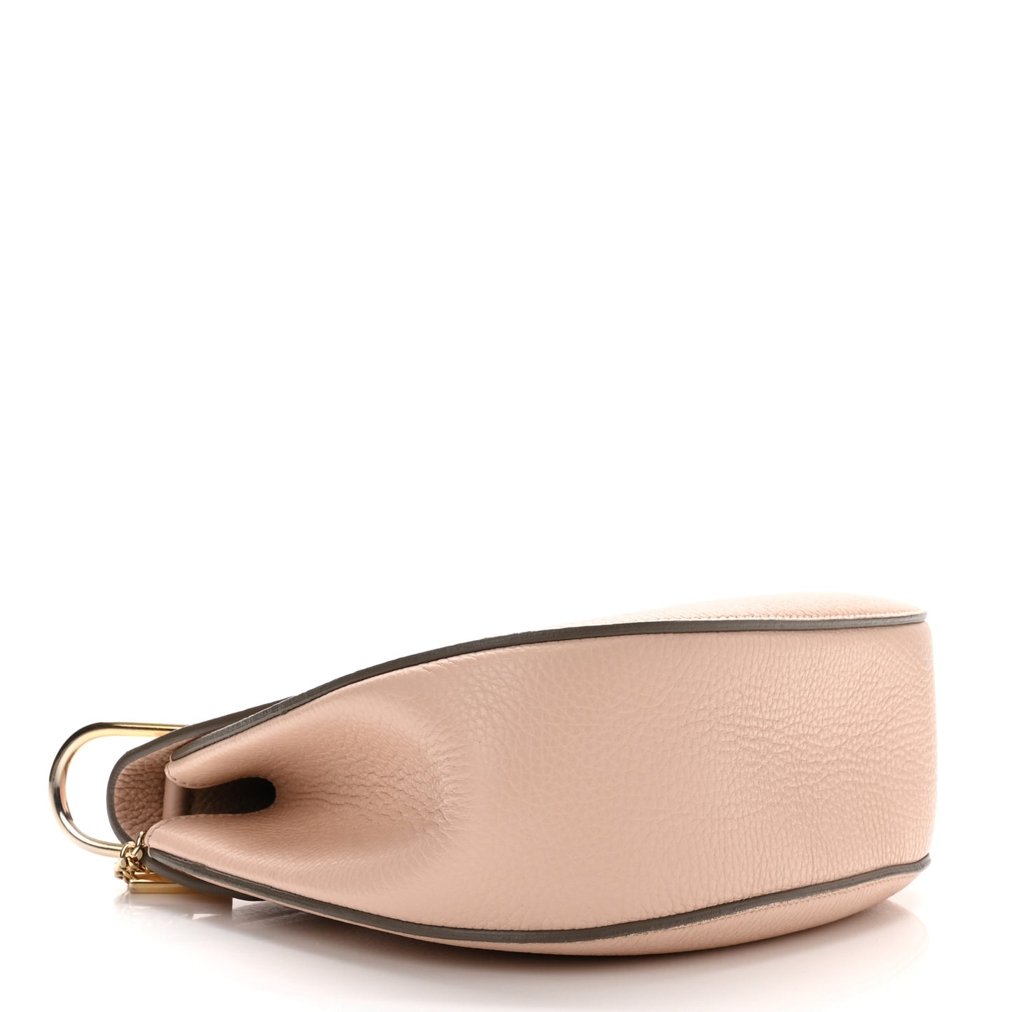 Grained Lambskin Medium Drew Shoulder Bag Cement Pink