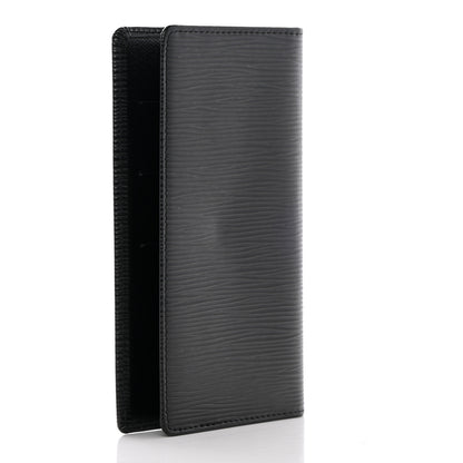 Louis Vuitton Epi Checkbook Organizer Wallet Black 3 of 7