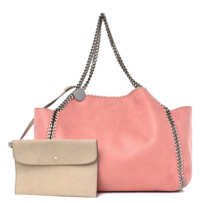 Stella McCartney Shaggy Deer Falabella Reversible Tote Blush Pink Beige 1 of 14