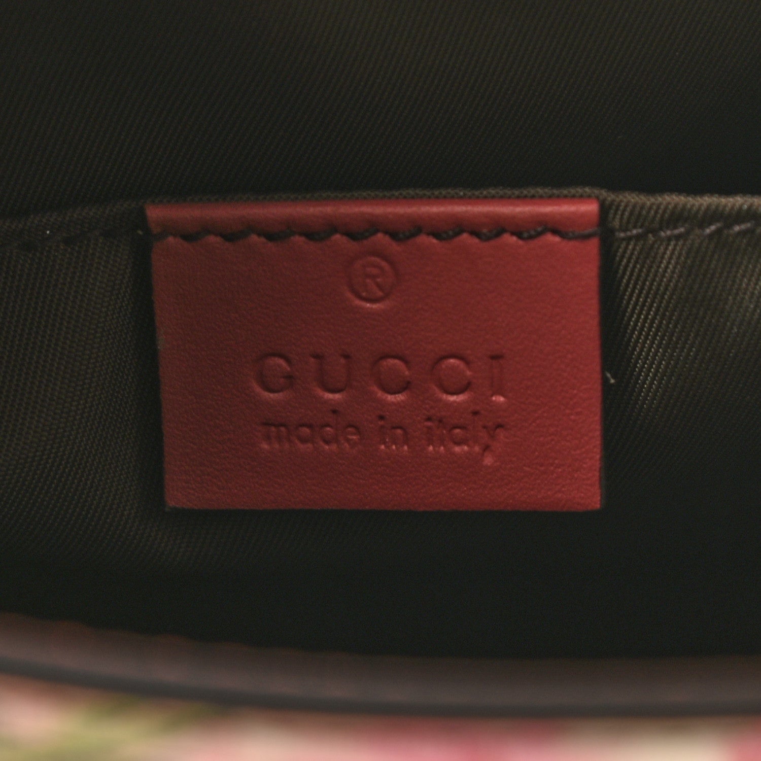 Gucci GG Supreme Monogram Blooms Large Cosmetic Case Beige Multicolor Dry Rose 6 of 7