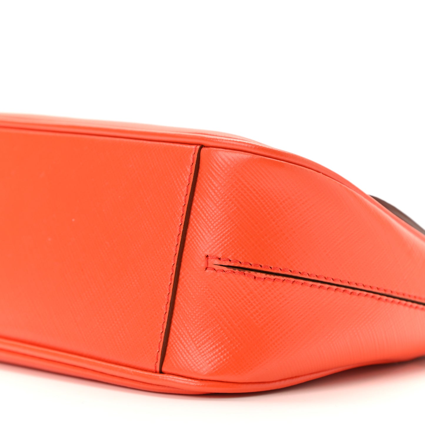 Printed Calfskin Gancio Crossbody Bag Orange