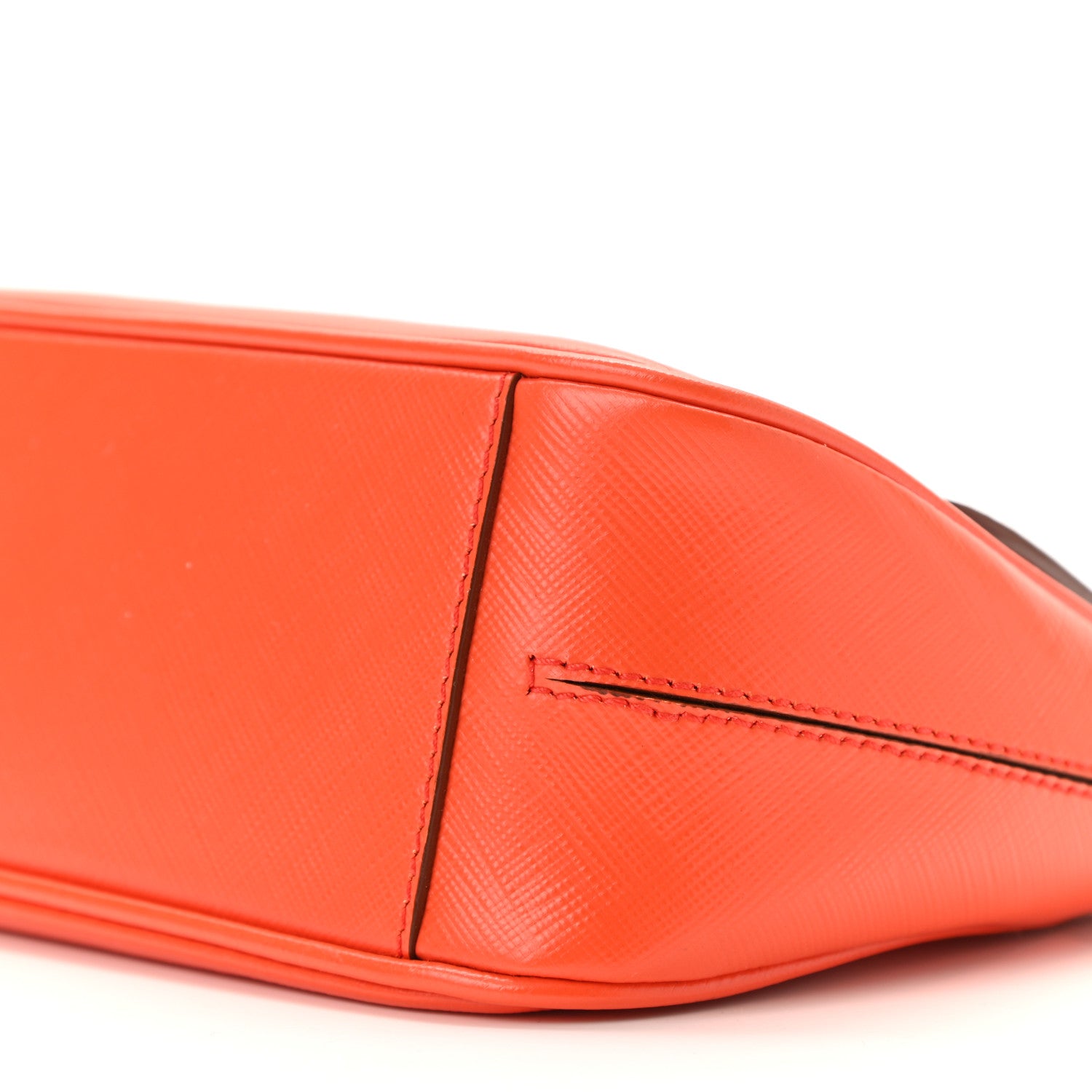 Salvatore Ferragamo Printed Calfskin Gancio Crossbody Bag Orange 9 of 9