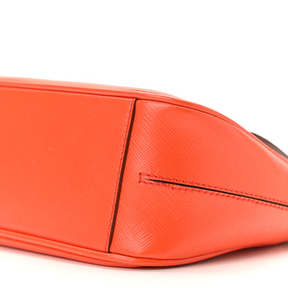 Salvatore Ferragamo Printed Calfskin Gancio Crossbody Bag Orange 9 of 9