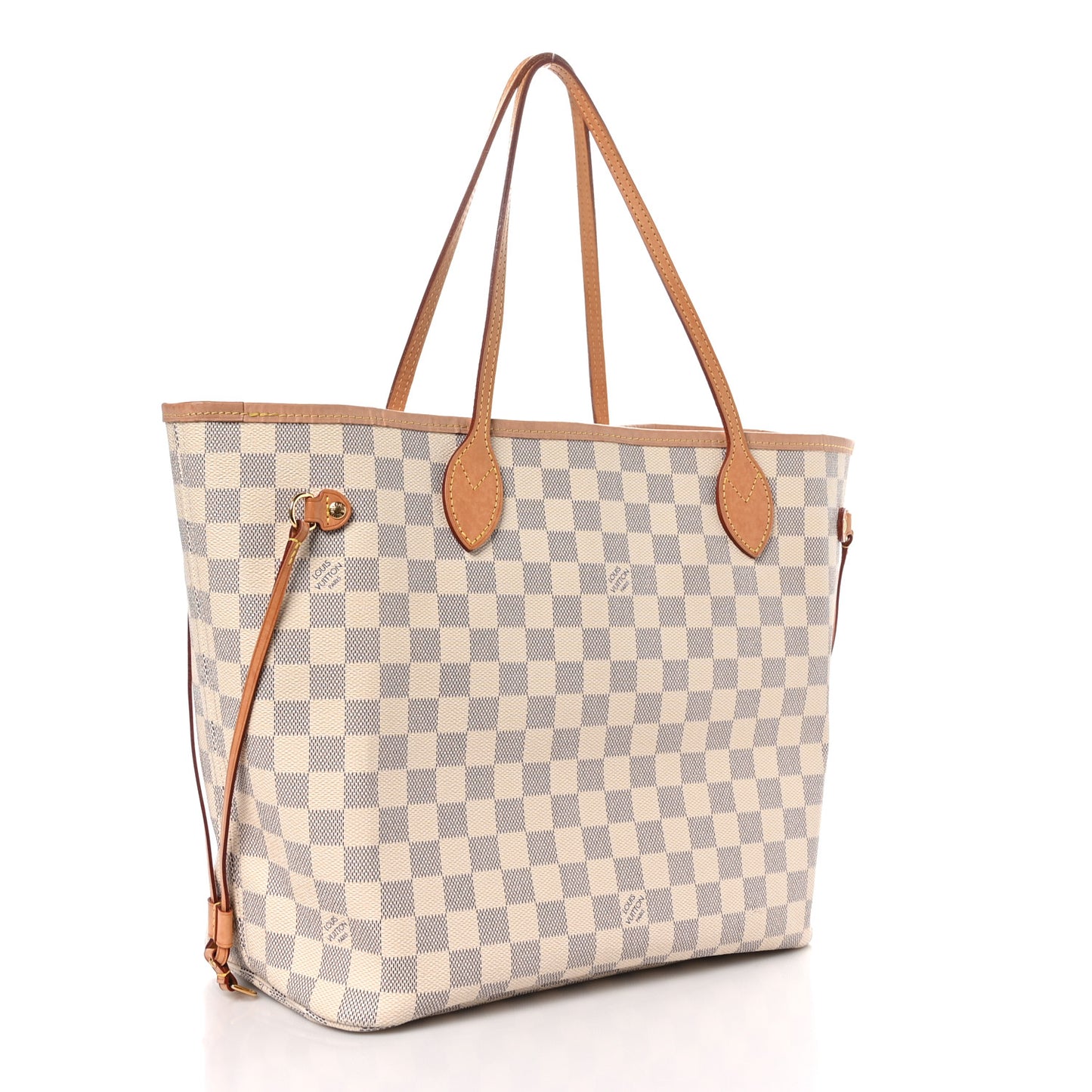 Damier Azur Neo Neverfull MM Rose Ballerine