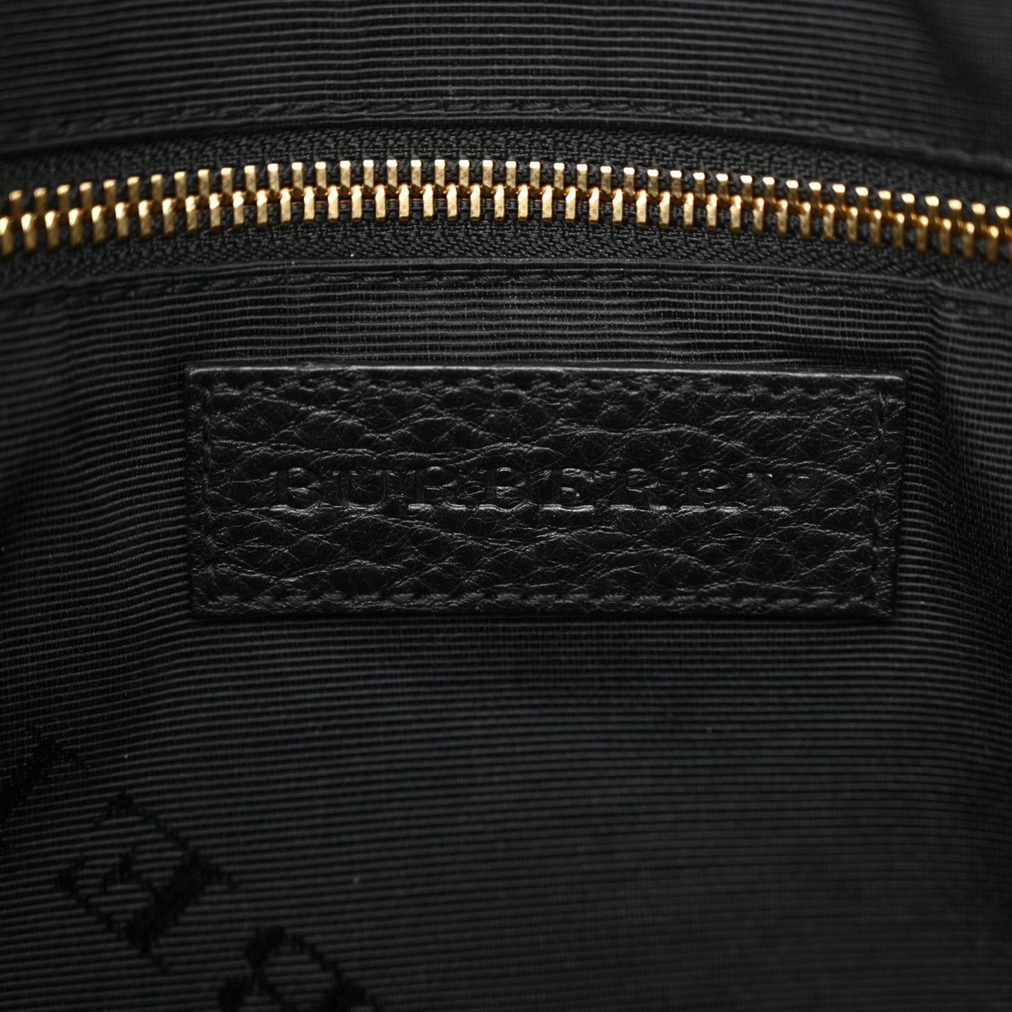 Heritage Grain Check Embossed Small Orchard Bowling Bag Black