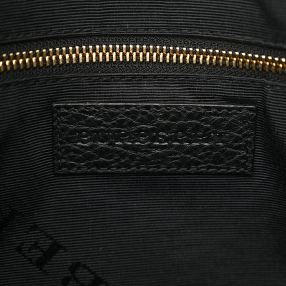 Burberry Heritage Grain Check Embossed Small Orchard Bowling Bag Black 6 of 13