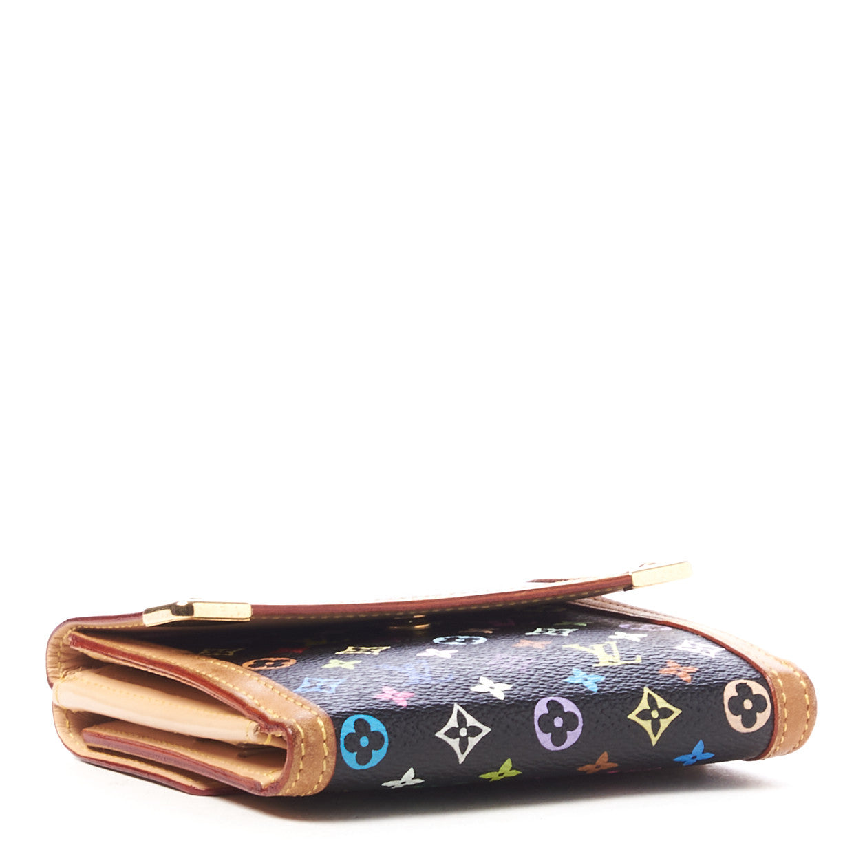 Monogram Multicolor Porte-Monnaie Billets Wallet Black