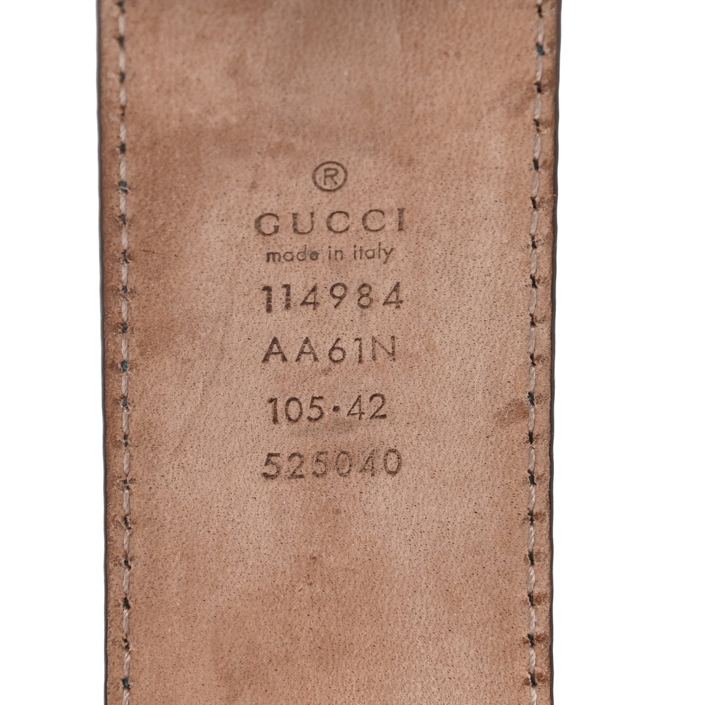 Guccissima Interlocking G Belt 105 42 Deep Cobalt