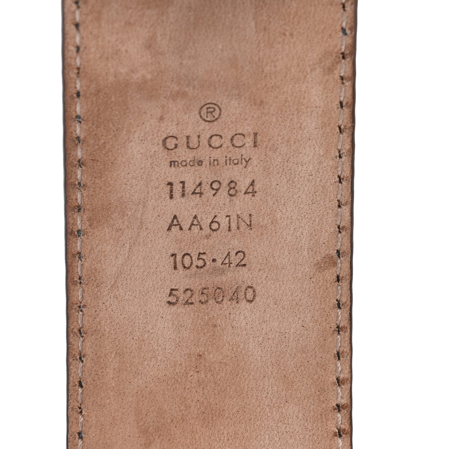 Gucci Guccissima Interlocking G Belt 105 42 Deep Cobalt 4 of 4