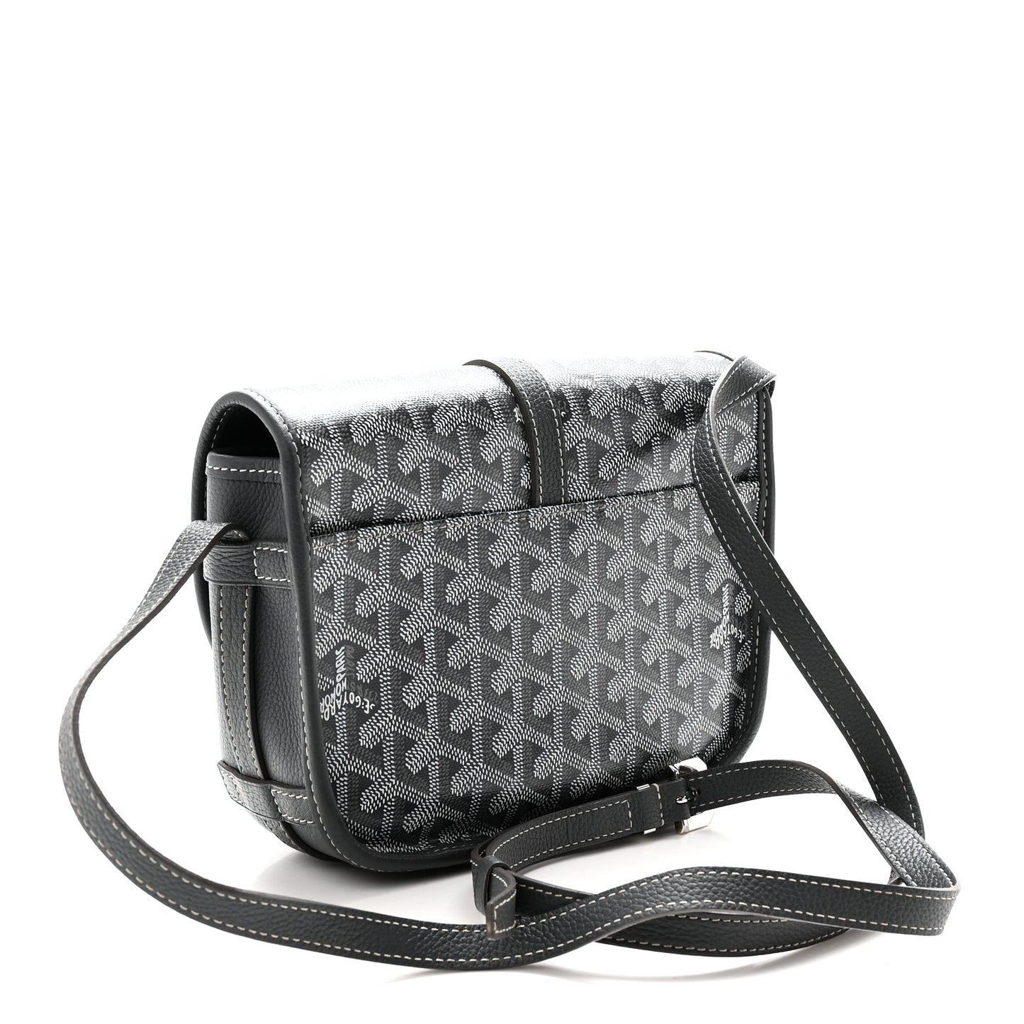 Goyardine Belvedere II PM Messenger Bag Gray