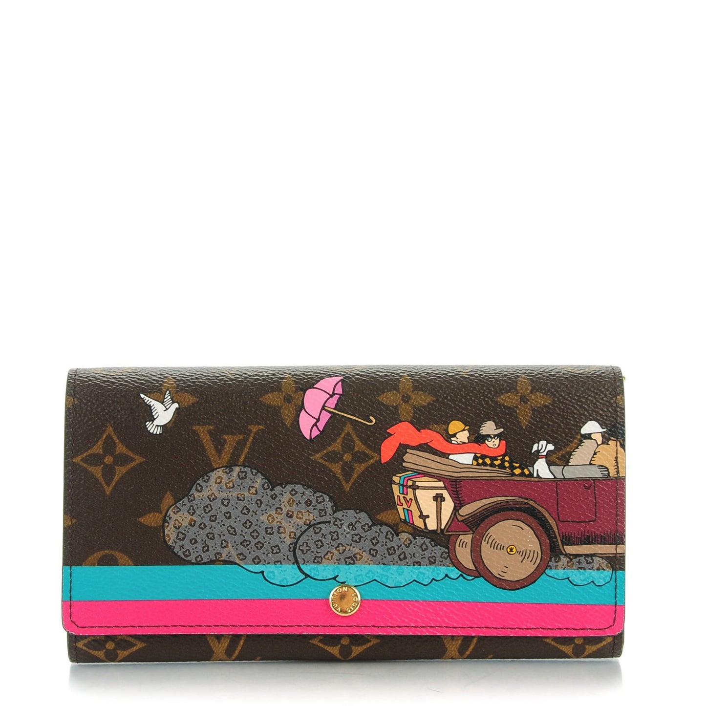Monogram 2015 Christmas Animation Sarah Wallet Hibiscus