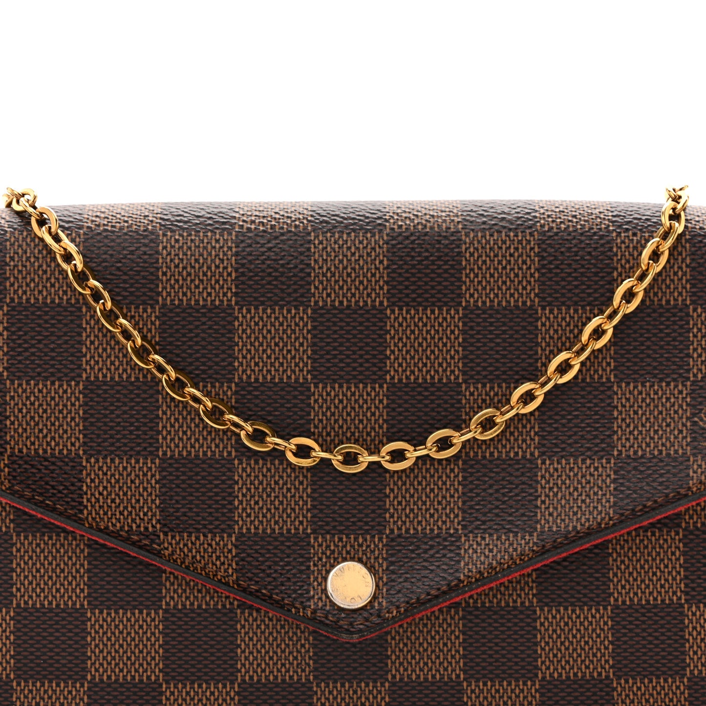 Damier Ebene Pochette Felicie Chain Wallet