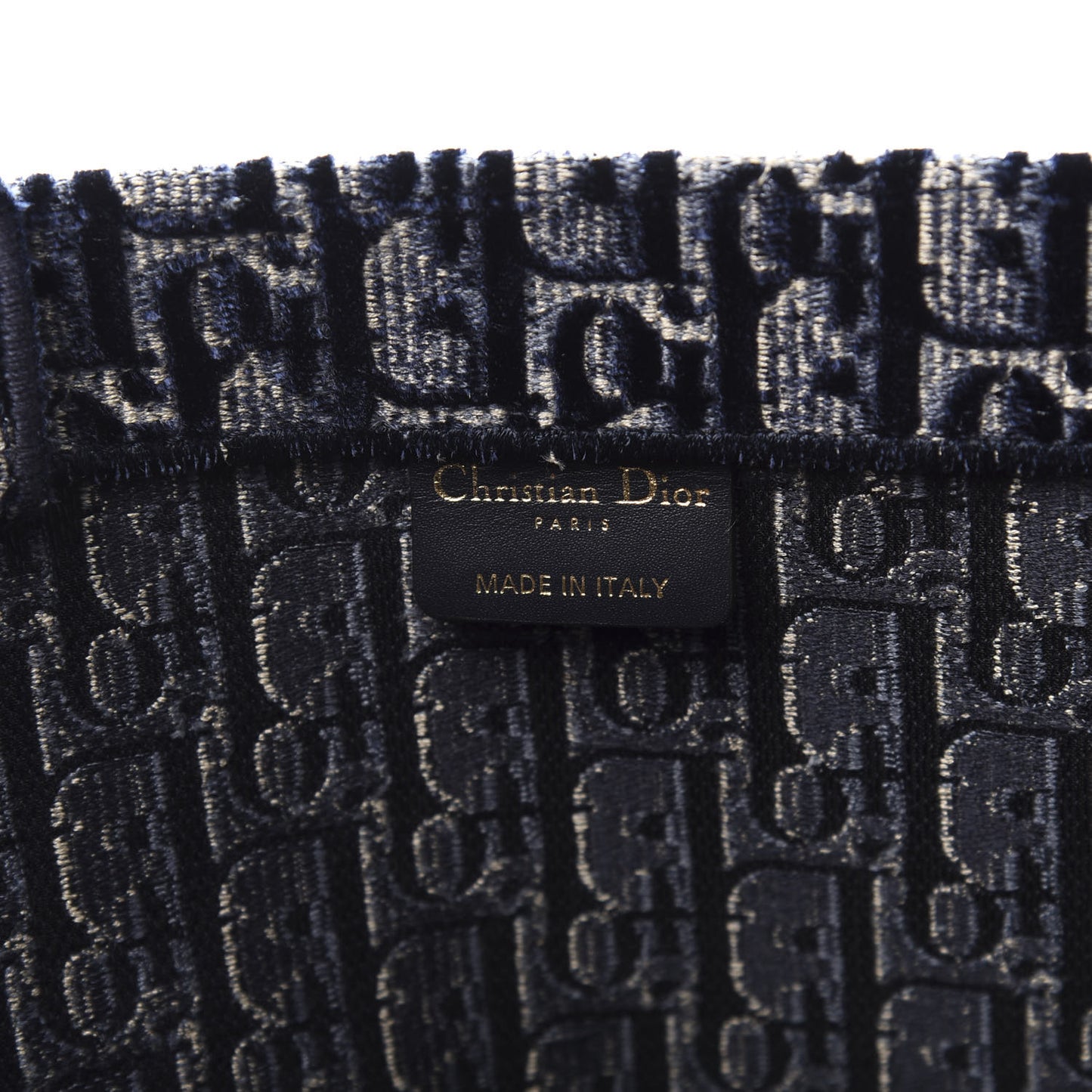 Oblique Velvet Book Tote Blue Multicolor
