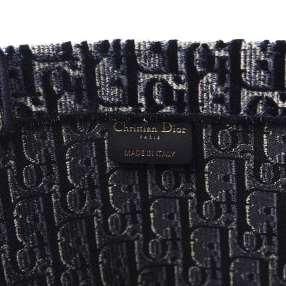 Christian Dior Oblique Velvet Book Tote Blue Multicolor 6 of 11