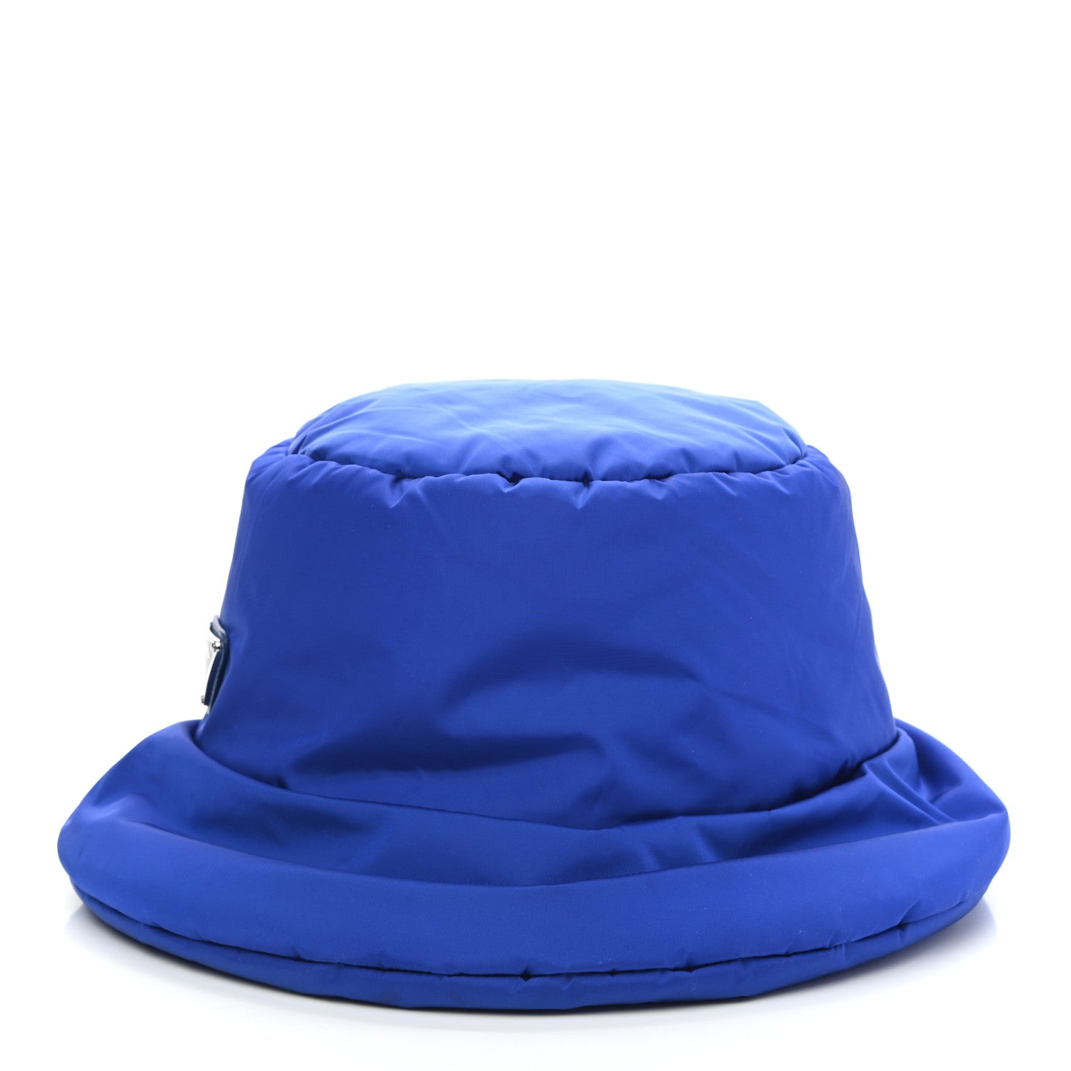 Prada Re-Nylon Metal Triangle Logo Padded Mens Bucket Hat XL Azzurro 4 of 8