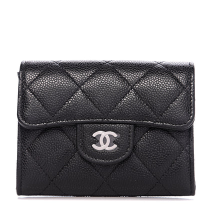 Chanel Caviar Quilted Flap Card Holder Black 1 of 8
