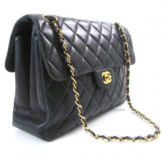 Chanel Lambskin Two-Sided Flap Navy 3 of 13