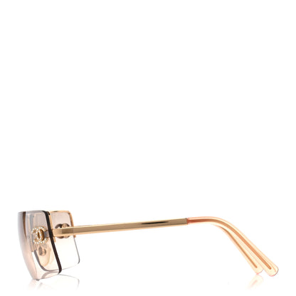 Chanel Crystal CC Logo Sunglasses 4104-B Gold 3 of 7