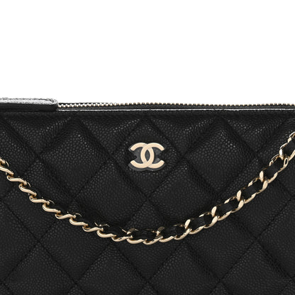 Chanel Caviar Quilted Purse With Chain Black 8 of 11