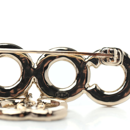 Chanel Pearl Coco Brooch Gold 3 of 3