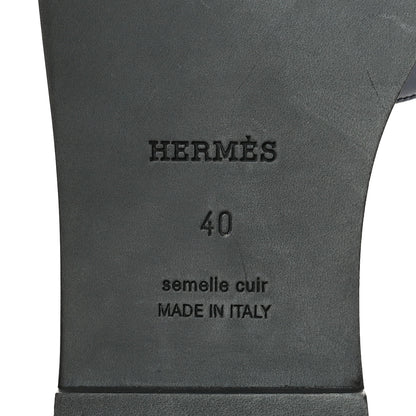 Hermes Swift Oran Sandals 40 Bleu Maritime 8 of 10