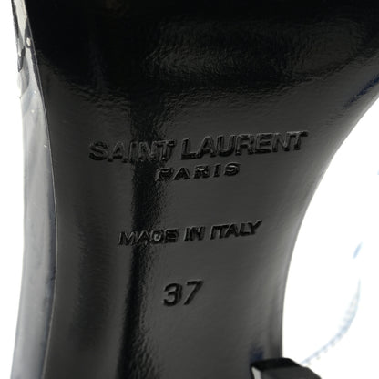 Saint Laurent Patent Calfskin PVC Opyum 110 Pump 37 Black Transparent 6 of 8