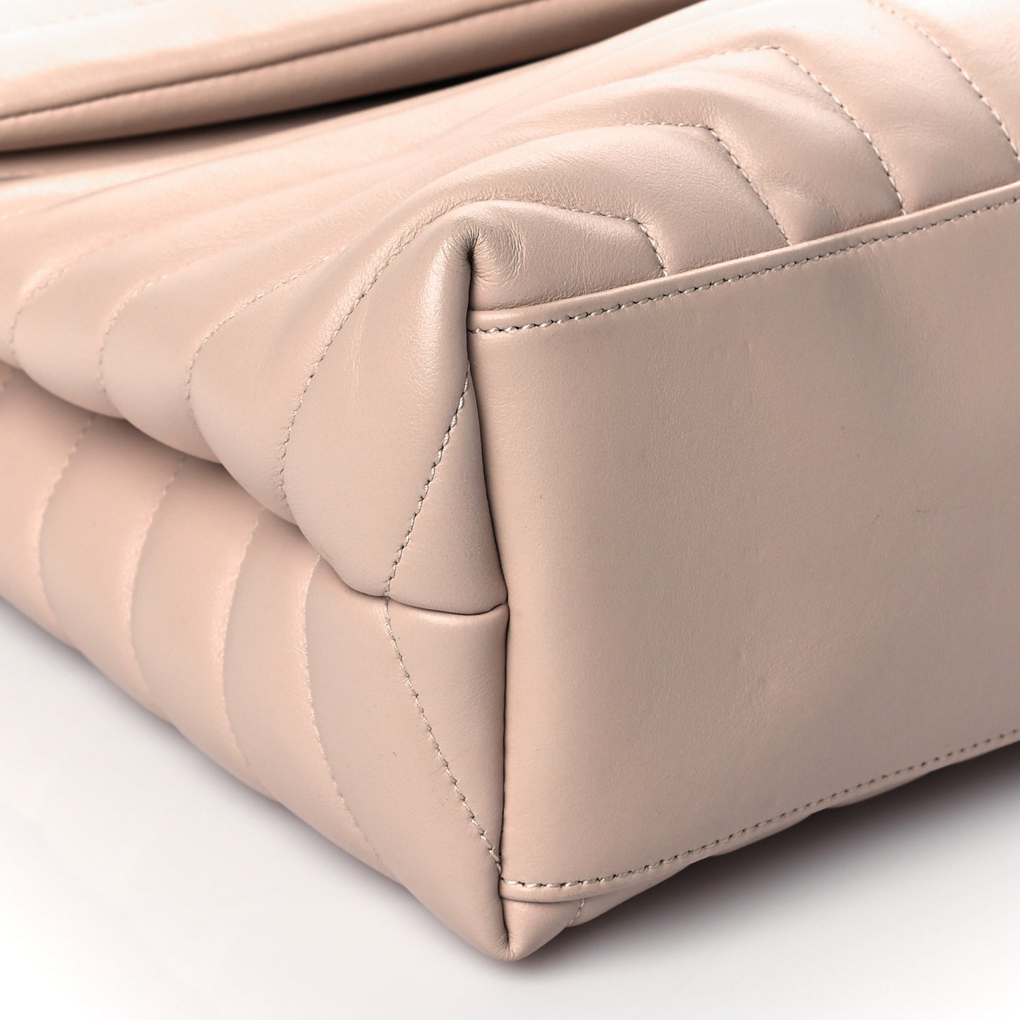 Calfskin Y Quilted Monogram Medium Loulou Chain Satchel Rose Antic
