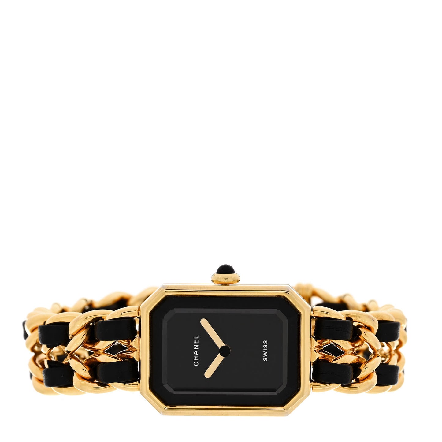 Stainless Steel Lambskin 20mm Chain Premiere Quartz Watch Gold S