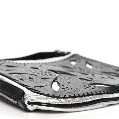 Fendi Calfskin Metal Small Oyster Black 8 of 11
