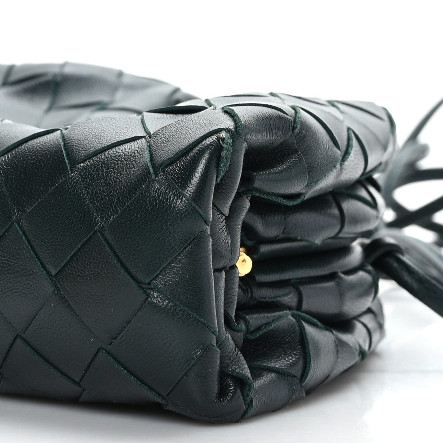 Nappa Intrecciato The Mini Pouch Bottle Green