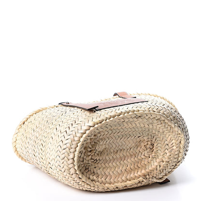 Loewe Raffia Basket Tote Bag Natural Tan 3 of 8