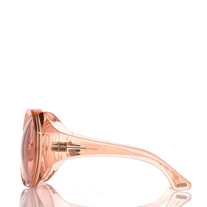 Tom Ford Ali Oversized Round Sunglasses TF0221 Peach Pink 3 of 7